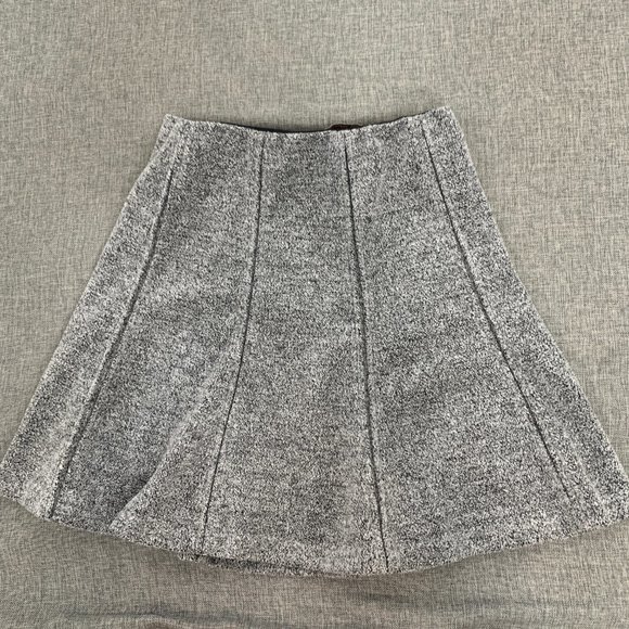 Loft Gray Fleece Mini Skirt Elastic Waist XSP Above Knee Soft‎ Comfort - Picture 10 of 13